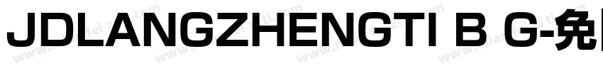 JDLANGZHENGTI B G字体转换